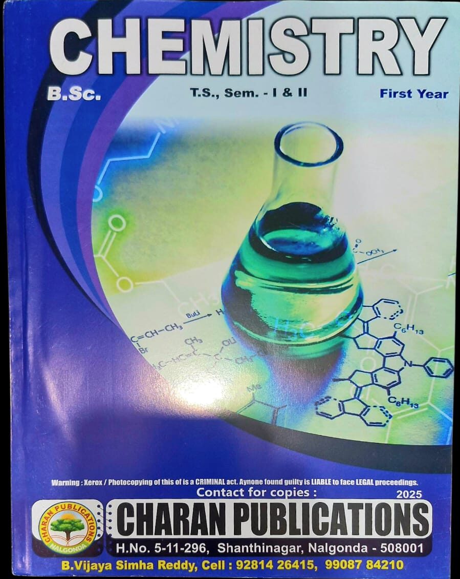 CHARAN PUBLICATIONS BSC  STUDY MATERIAL CHEMISTRY  1ST YEAR