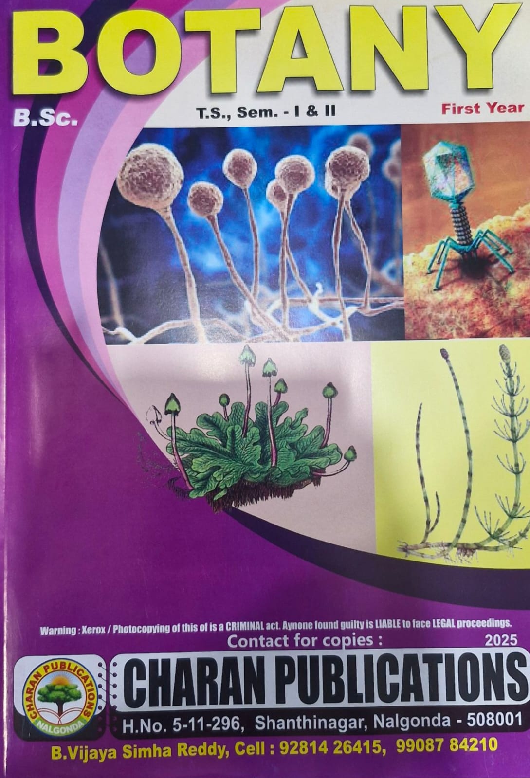 CHARAN PUBLICATIONS BSC  STUDY MATERIAL BOTANY  1ST YEAR