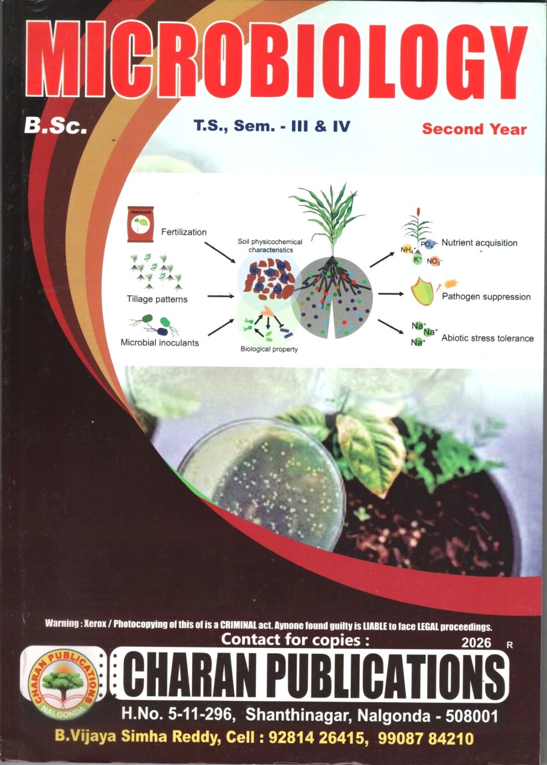 CHARAN PUBLICATIONS BSC  STUDY MATERIAL MICROBIOLOGY 2ndYEAR