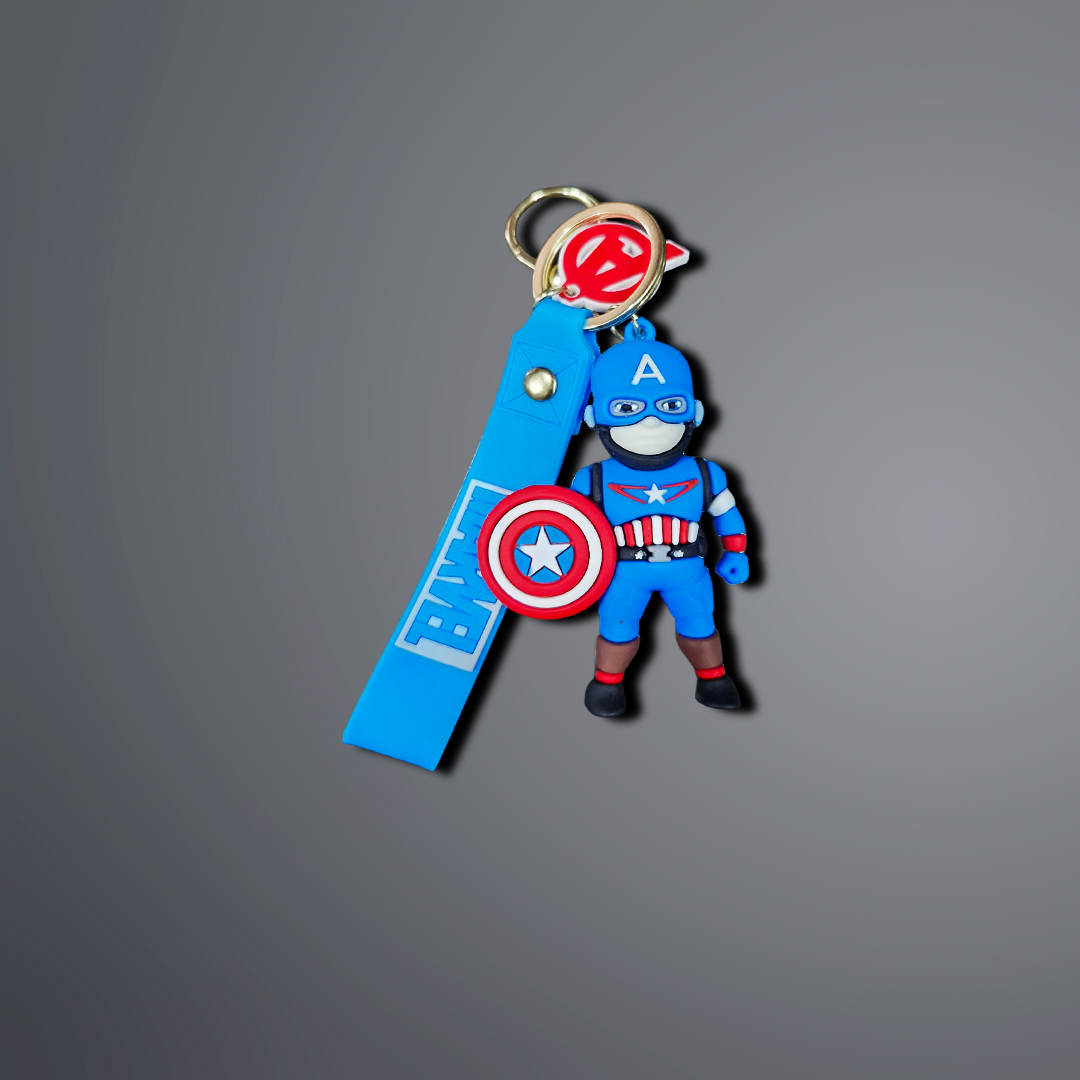 Captain America  3D keychain Rubber