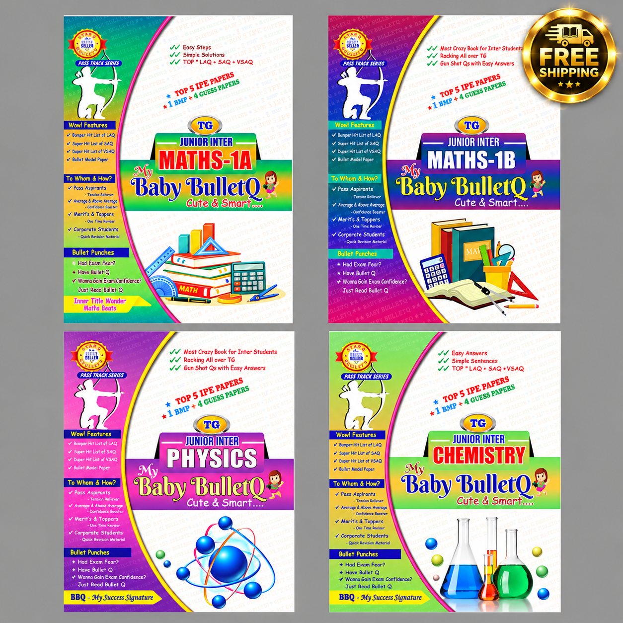 Baby Bullet Junior Inter M.P.C set of 4 Books for TG , 2026 Free shipping