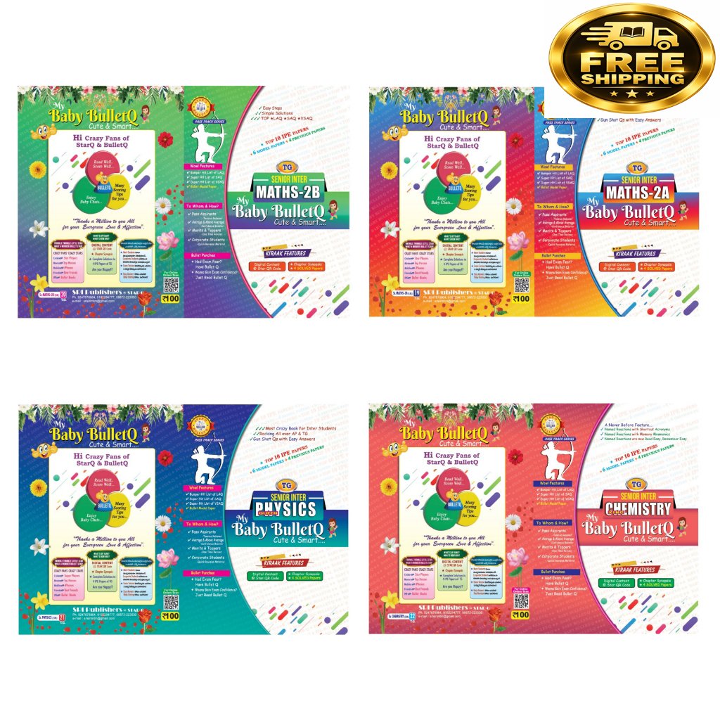 Baby Bullet senior Inter M.P.C set of 4 Books for TG, 2026 Free shipping