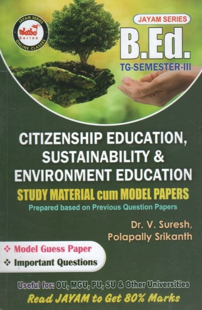 Jayam B.Ed Semester 3 Citizenship Education, Sustainability & Environment Education