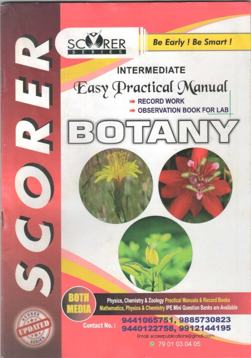 Scorer Manual Senior Inter Botany TG
